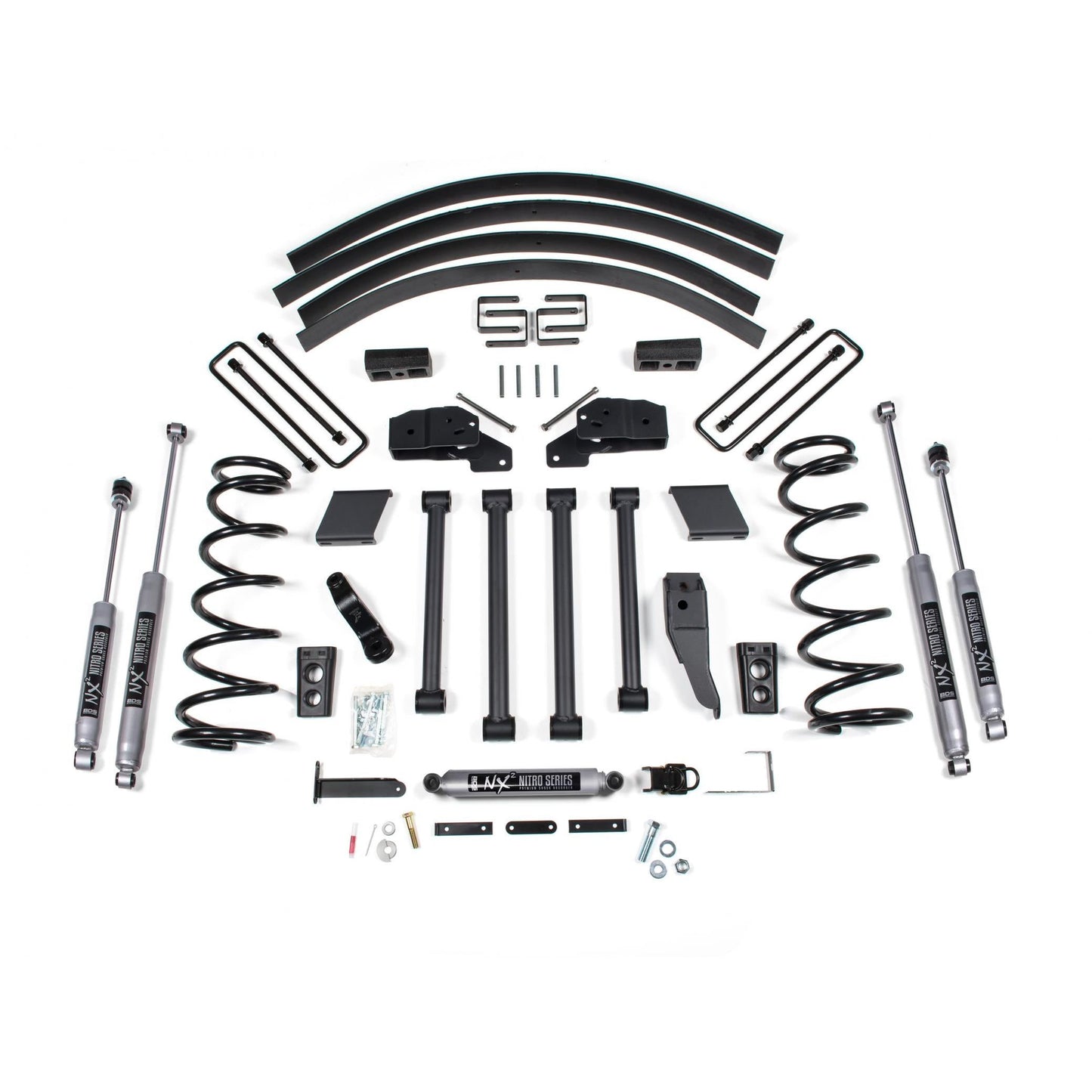BDS Suspension | 5 Inch Lift Kit Dodge Ram 2500/3500 00-02 4WD Block Kit Without Factory Overload NX2 Nitro | BDS217H