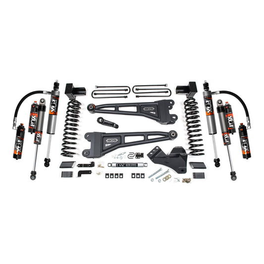 BDS Suspension | 5 Inch Lift Kit w/ Radius Arm Ford F250/F350 Super Duty 23-24 4WD Diesel 5 Inch Block with 3 Leaf Main Fox 2.5 Performance Elite | BDS2205FPE