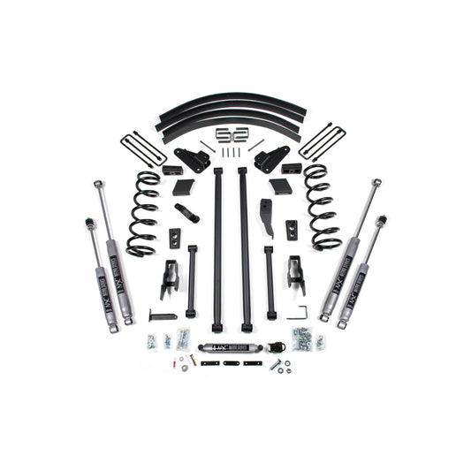BDS Suspension | 5 Inch Lift Kit Long Arm Conversion Dodge Ram 2500/3500 00-02 4WD Block Kit With Factory Overload Fox 2.0 Performance Shocks | BDS220FS