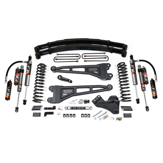 BDS Suspension | 4 Inch Lift Kit w/ Radius Arm Ford F250/F350 Super Duty 17-19 4WD Gas Leaf Springs Fox 2.5 Performance Elite Shocks | BDS2235FPE