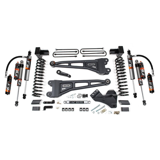 BDS Suspension | 4 Inch Lift Kit w/ Radius Arm Ford F350 Super Duty DRW 17-19 4WD Gas Fox 2.5 Performance Elite Shocks | BDS2237FPE