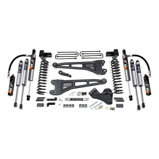 BDS Suspension | 5 Inch Lift Kit w/ Radius Arm Ford F250/F350 Super Duty 23-24 4WD Gas 5 Inch Block with 2 Leaf Main Fox 2.5 Performance Elite | BDS2243FPE