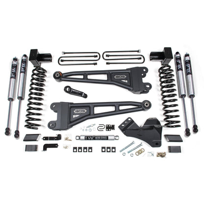 BDS Suspension | 5 Inch Lift Kit w/ Radius Arm Ford F250/F350 Super Duty 23-24 4WD Gas 5 Inch Block With 2 Leaf Main Fox 2.0 Performance | BDS2243FS