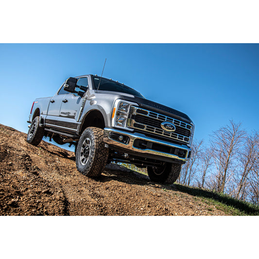 BDS Suspension 5" 4-Link Lift Kit with 3" Block Kit and Fox 2.0 Shocks on Ford Super Duty Diesel
