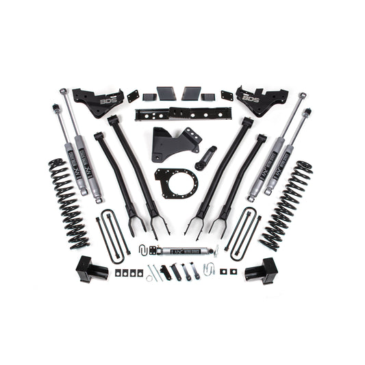 BDS Suspension 7" 4-Link Lift Kit components for 23-26 F-250/F-350 Super Duty 4Wd Diesel