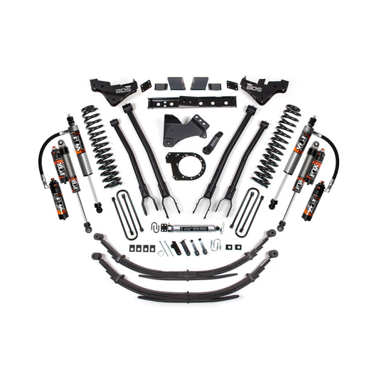 BDS Suspension 7" 4-Link Lift Kit with Leaf Springs for 23-26 F-250/F-350 Diesel