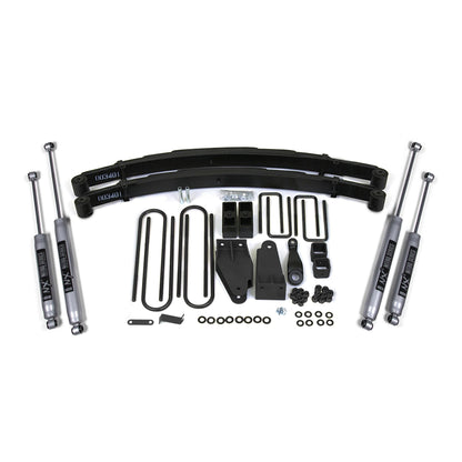 BDS Suspension | 4 Inch Lift Kit Ford F250 TTB 87-96 4WD NX2 Nitro Shocks | BDS306H