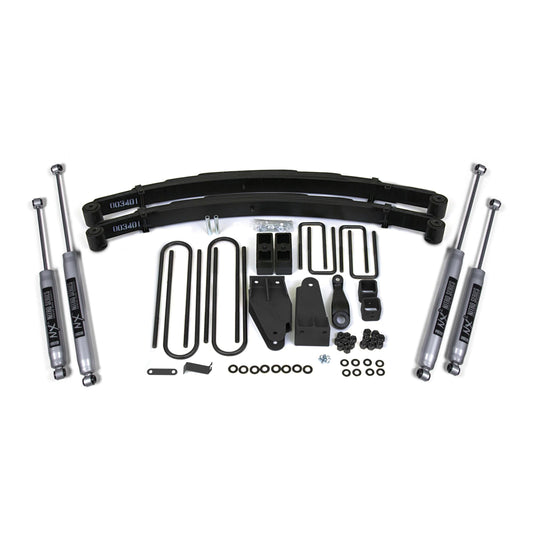 BDS Suspension | 4 Inch Lift Kit Ford F250 TTB 87-96 4WD NX2 Nitro Shocks | BDS306H