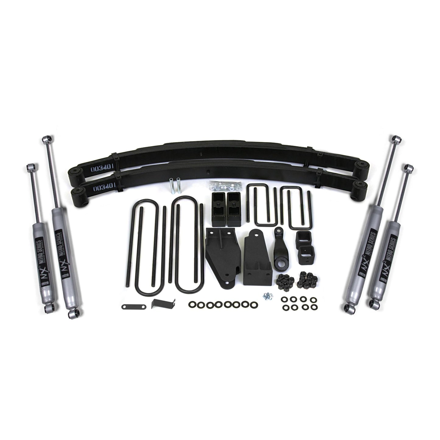 BDS Suspension | 4 Inch Lift Kit Ford F250 TTB 80-86 4WD NX2 Nitro Shocks | BDS307H
