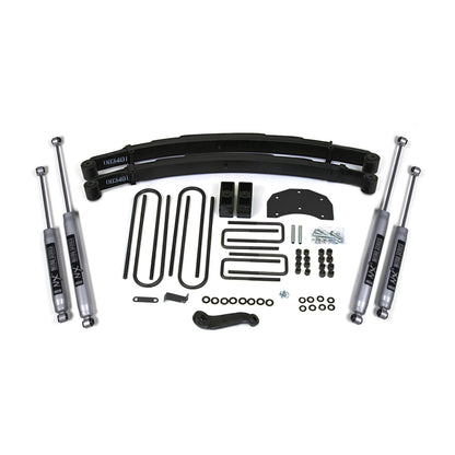 BDS Suspension | 4 Inch Lift Kit Ford F350 Monobeam 80-96 4WD NX2 Nitro Shocks | BDS308H