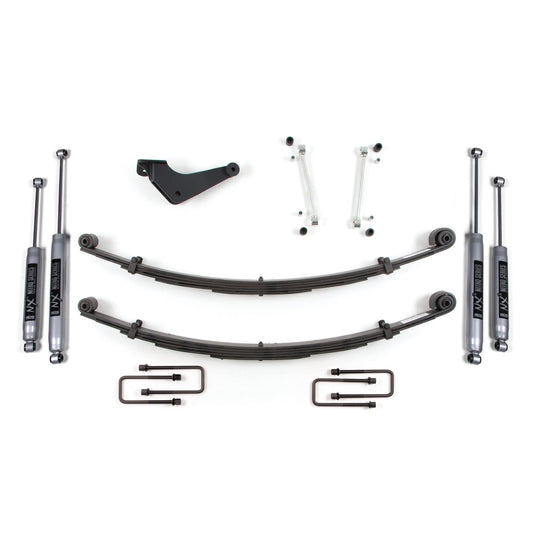 BDS Suspension | 2 Inch Leveling Kit Ford F250/F350 Super Duty 99-04 4WD Square Front U Bolt Fox 2.0 Performance Shocks | BDS313FS