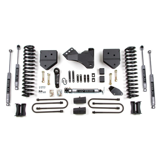 BDS Suspension | 4 Inch Lift Kit Ford F250/F350 Super Duty 05-07 4WD Gas Block Kit Without Factory Overload Fox 2.0 Performance | BDS327FS
