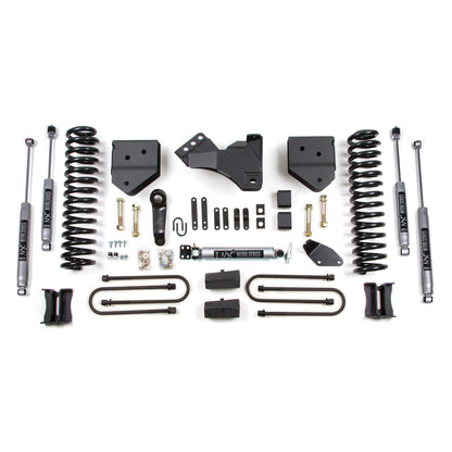BDS Suspension | 4 Inch Lift Kit Ford F250/F350 Super Duty 05-07 4WD Gas Block Kit With Factory Overload Fox 2.0 Performance | BDS328FS