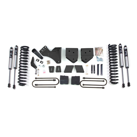 BDS Suspension | 6 Inch Lift Kit Ford F250/F350 Super Duty 05-07 4WD Diesel 5 Inch Block With Overload Fox 2.0 Performance | BDS350FS