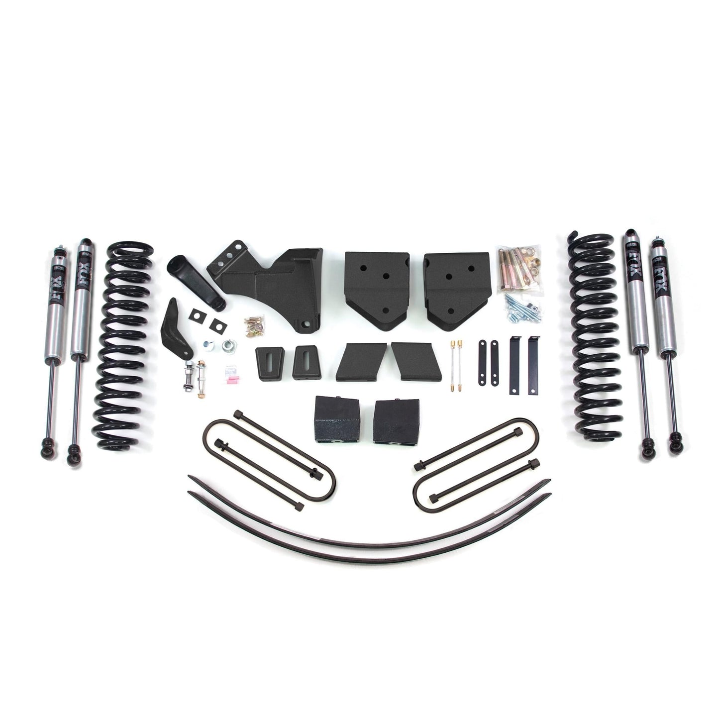 BDS Suspension | 6 Inch Lift Kit Ford F250/F350 Super Duty 05-07 4WD Diesel 3 Inch Block Plus Add A Leaf With Overload FOX 2.0 Performance | BDS354FS