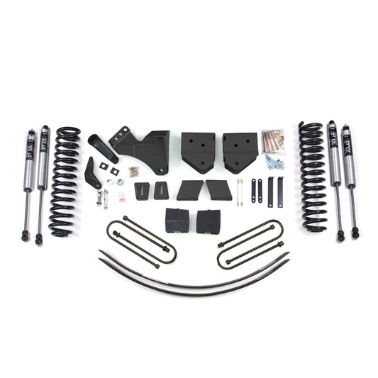 BDS Suspension | 6 Inch Lift Kit Ford F250/F350 Super Duty 05-07 4WD Diesel 3 Inch Block Plus Add A Leaf With Overload FOX 2.0 Performance | BDS354FS