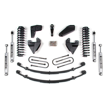 BDS Suspension | 6 Inch Lift Kit Ford F150/Bronco 80-96 4WD Block Kit and Add A Leaf NX2 Nitro | BDS366H