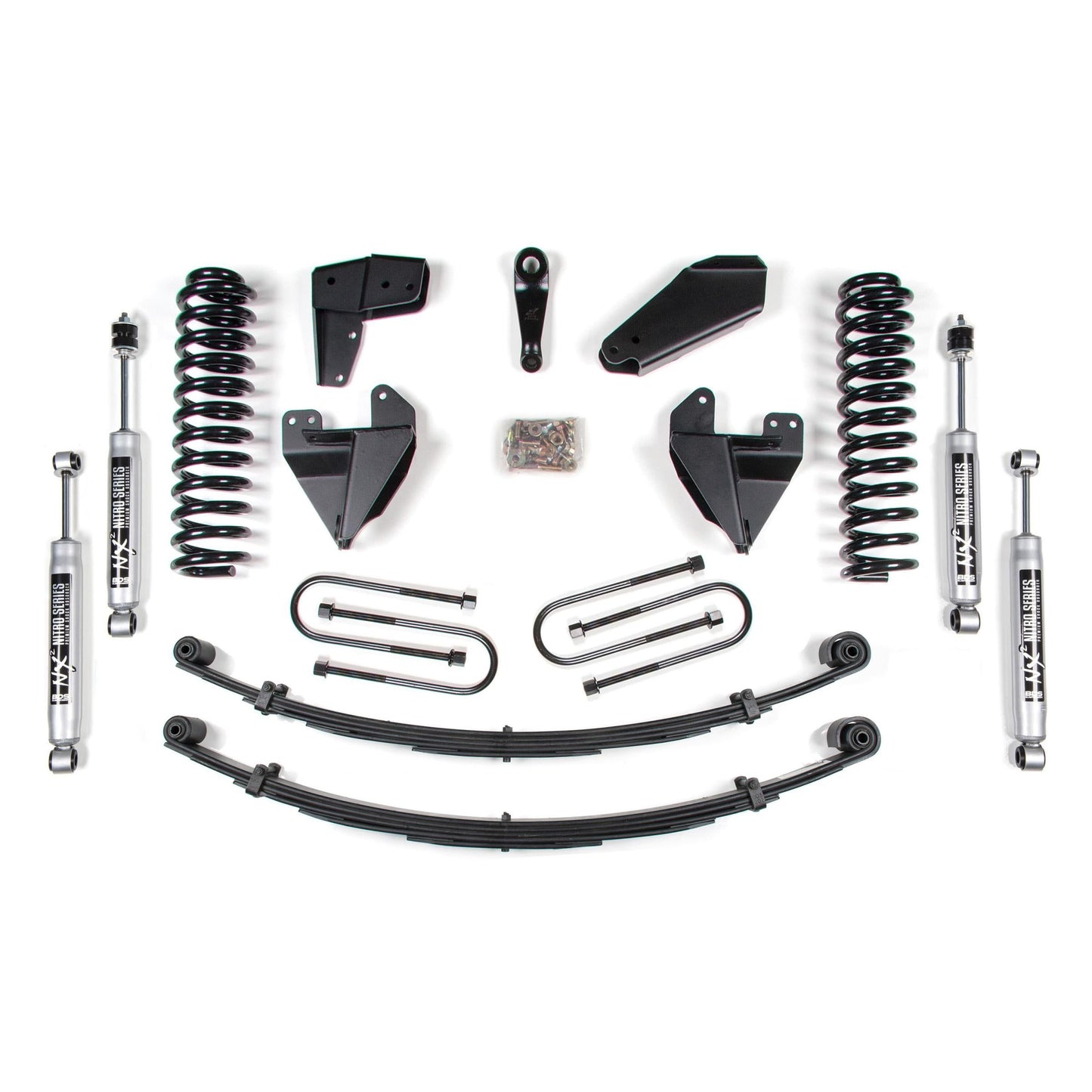 BDS Suspension | 6 Inch Lift Kit Ford F150/Bronco 80-96 4WD Leaf Springs NX2 Nitro | BDS368H
