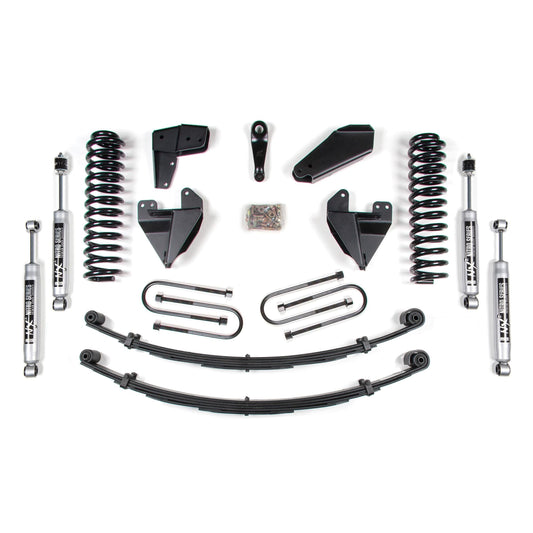 BDS Suspension | 6 Inch Lift Kit w/ Radius Arm Ford F150/Bronco 80-96 4WD Leaf Springs NX2 Nitro | BDS369H