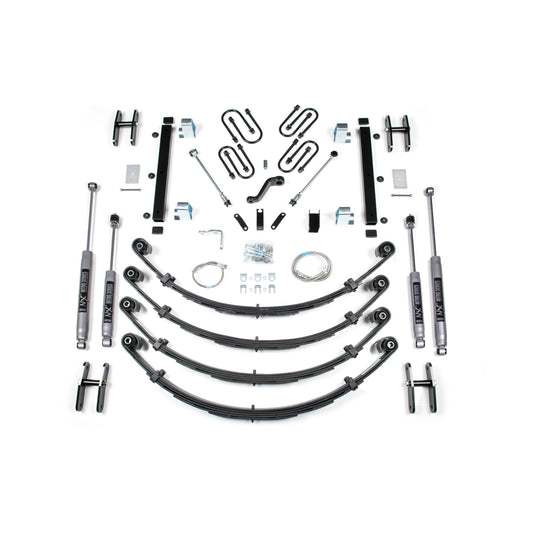 BDS Suspension | 4.5 Inch Lift Kit Jeep Wrangler YJ 87-95 Light Duty Leaf Springs NX2 Nitro | BDS411H