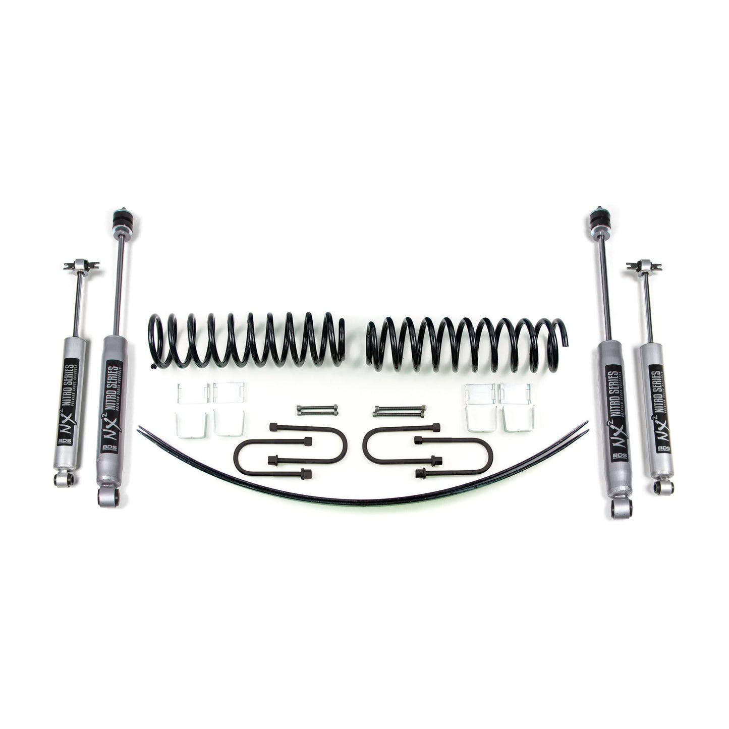 BDS Suspension | 2 Inch Lift Kit Jeep Cherokee XJ 84-01 Chrysler 8.25 Rear Axle Fox 2.0 Performance Shocks | BDS428FS