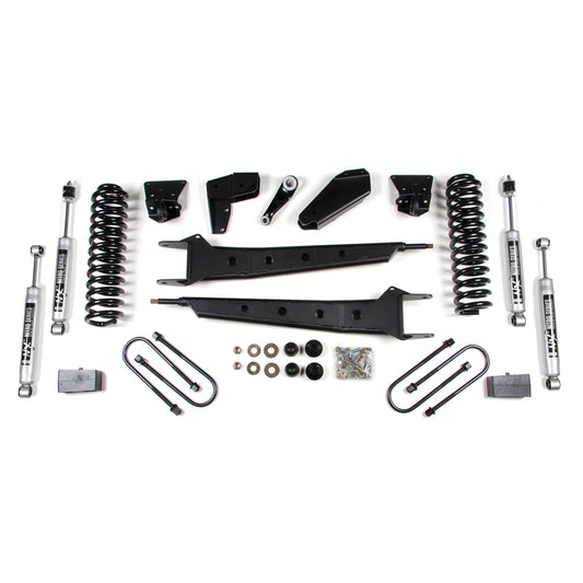 BDS Suspension | 4 Inch Lift Kit w/ Radius Arm Ford F100/F150 80-96 4WD 4 Inch Leaf Springs NX2 Nitro | BDS506H