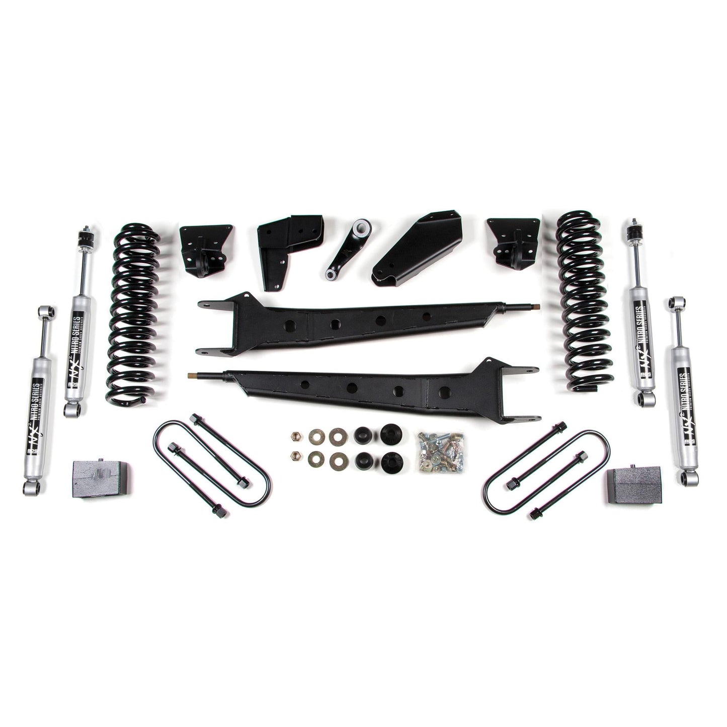 BDS Suspension | 6 Inch Lift Kit w/ Radius Arm Ford F100/F150 80-96 4WD 4 Inch Block NX2 Nitro | BDS508H