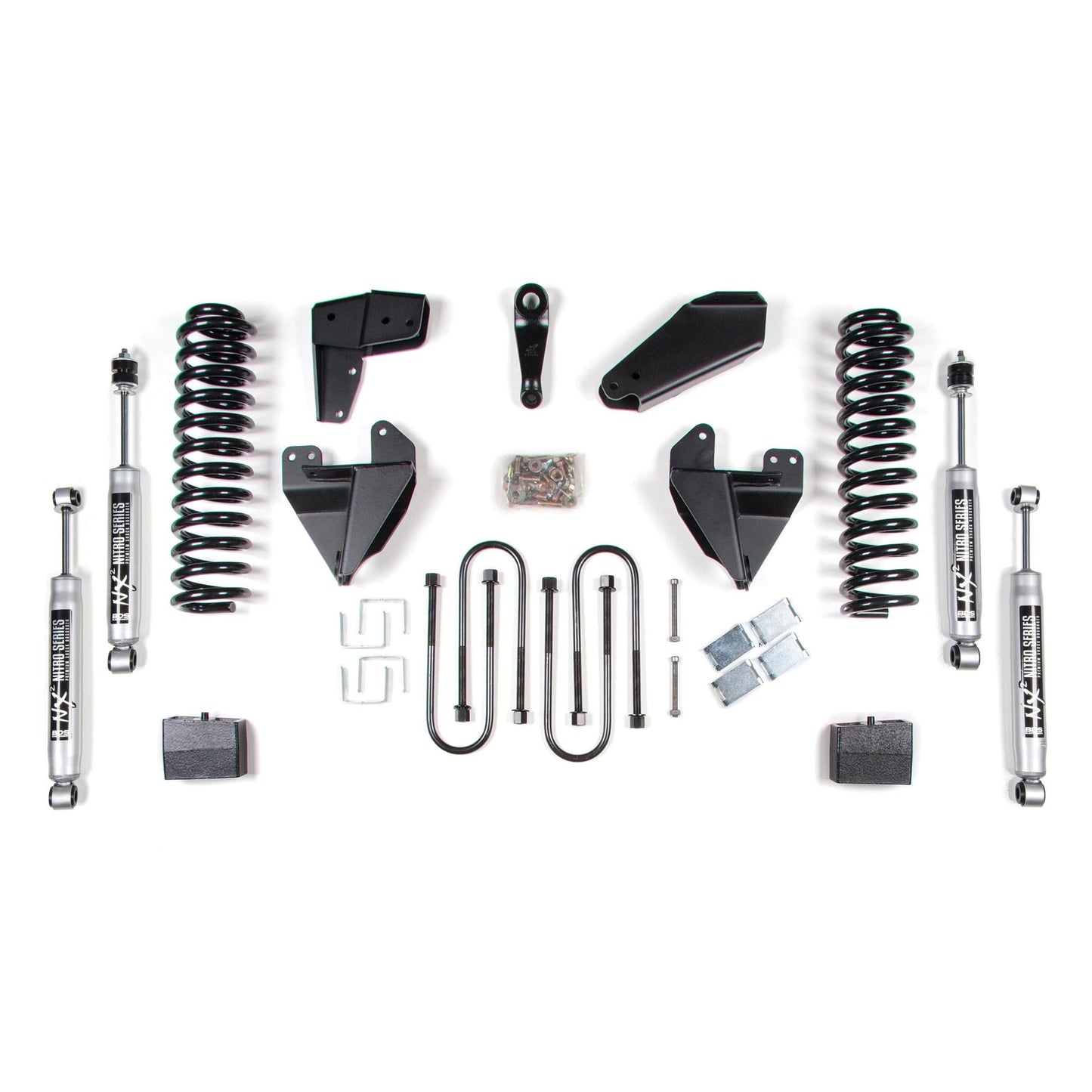 BDS Suspension | 6 Inch Lift Kit Ford F100/F150 80-96 4WD 4 Inch Block Kit with Add A Leaf NX2 Nitro | BDS509H