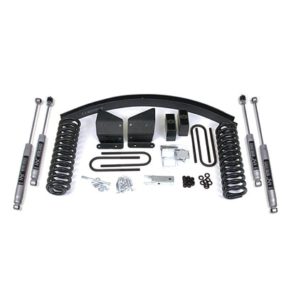 BDS Suspension | 6 Inch Lift Kit Ford Bronco 78-79 4WD Staggered Front Shock Block with Add A Leaf NX2 Nitro | BDS526H