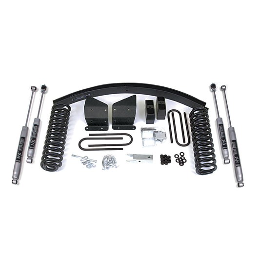 BDS Suspension | 6 Inch Lift Kit Ford Bronco 78-79 4WD Staggered Front Shock Block with Add A Leaf NX2 Nitro | BDS526H