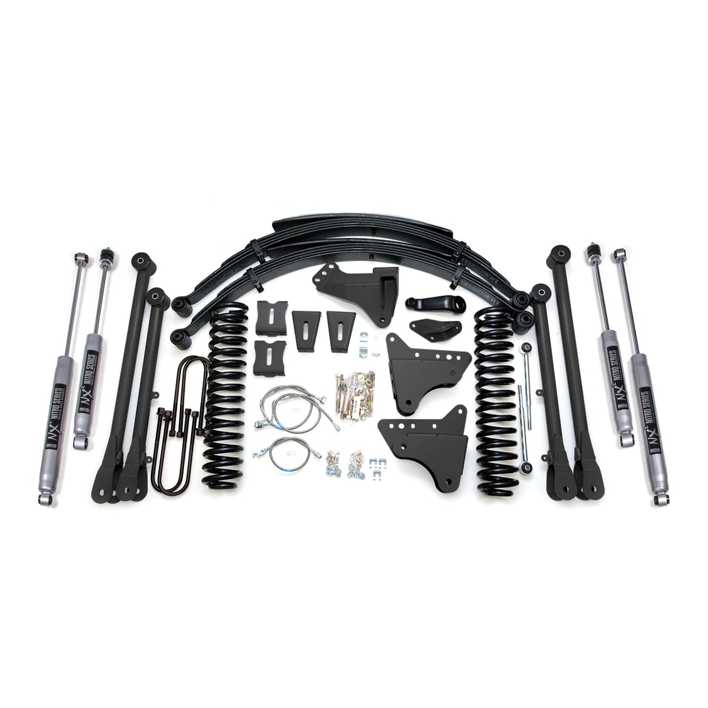 BDS Suspension | 8 Inch Lift Kit w/ 4-Link Ford F250/F350 Super Duty 05-07 4WD Diesel NX2 Nitro | BDS530H