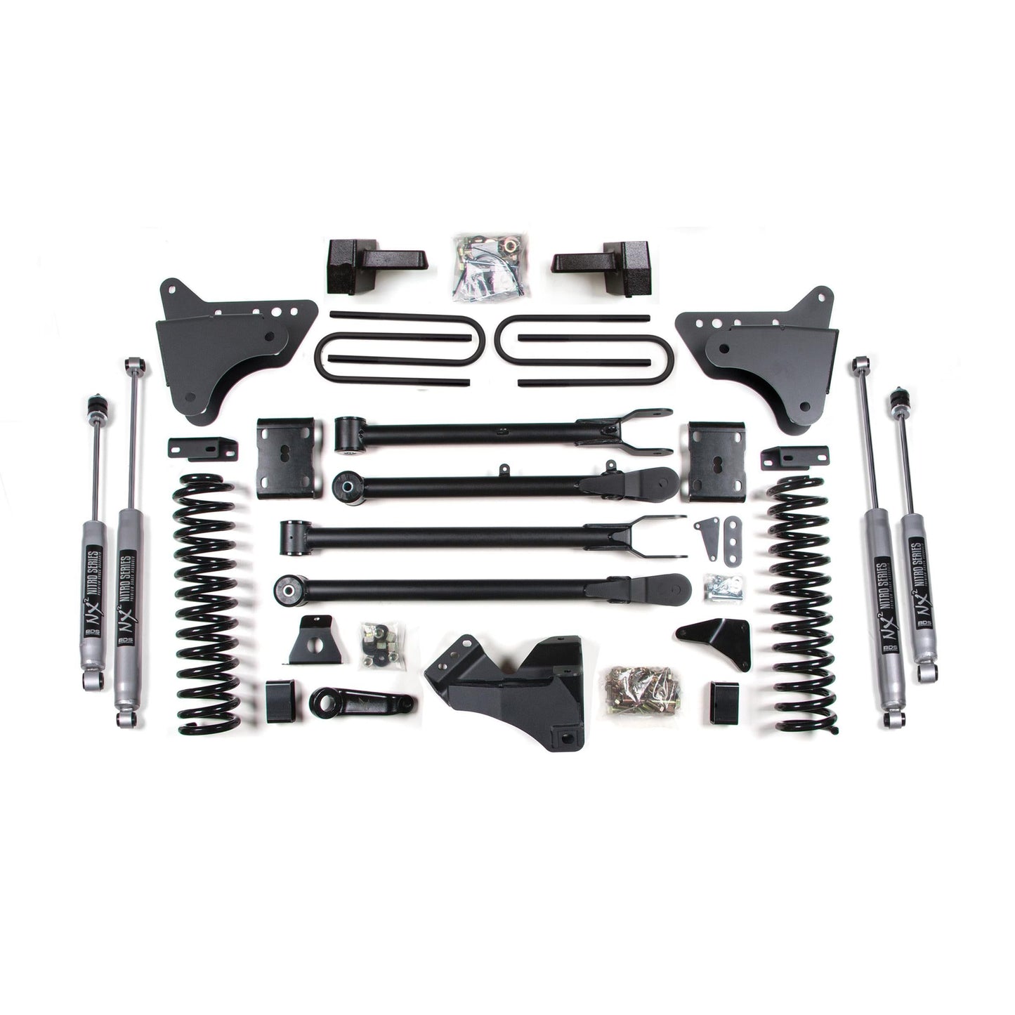 BDS Suspension 4 Inch Lift Kit w/ 4-Link for Ford F250/F350 2011-2016 Diesel components