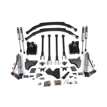 BDS Suspension | 6 Inch Lift Kit w/ 4-Link FOX 2.5 Performance Elite Coil-Over Conversion Ford F250/F350 Super Duty 11-16 4WD Diesel Factory 3 Inch Rear Blocks | BDS597FPE
