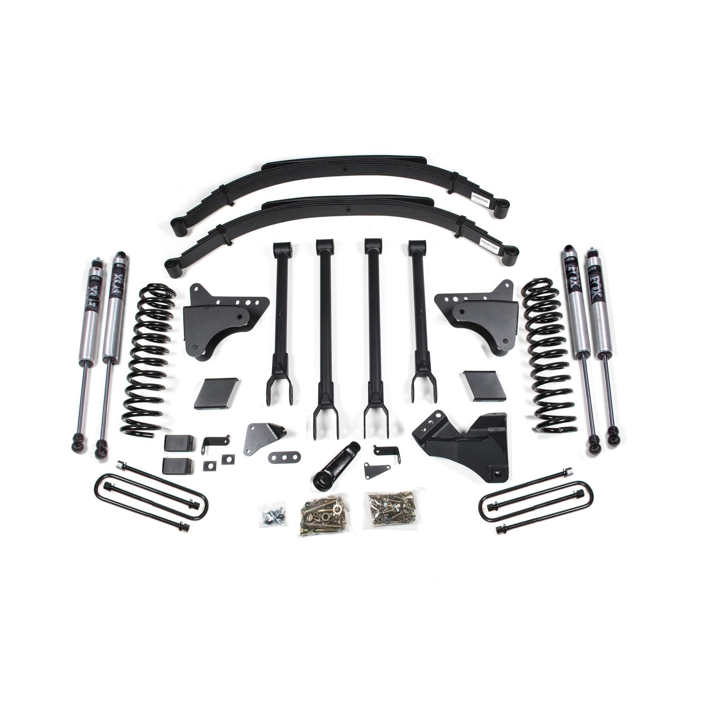 BDS Suspension | 6 Inch Lift Kit w/ 4-Link Ford F250/F350 Super Duty 11-16 4WD Diesel 3 Inch Rear Blocks FOX 2.0 Performance | BDS597FS
