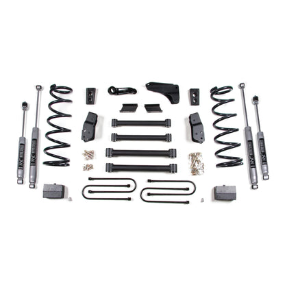 BDS Suspension Lift Kit Components for 2009-2013 Dodge Ram 2500 4WD with NX2 Nitro shocks