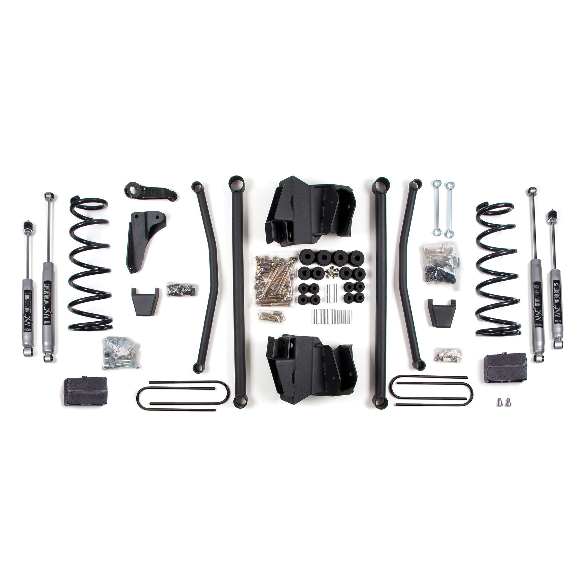 BDS Suspension lift kit components for 2009-2013 Dodge RAM 2500 Power Wagon featuring 4-inch lift.