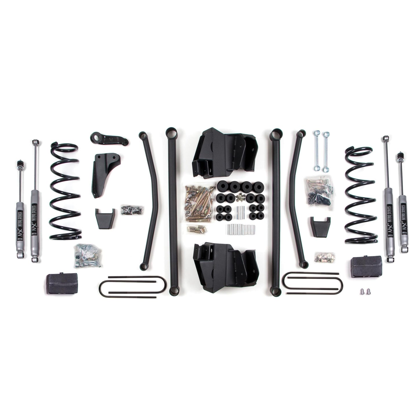 BDS Suspension | 4 Inch Lift Kit Long Arm Dodge Ram 2500 Power Wagon 2008 4WD Gas Block 4 Inch Axle Fox 2.0 Performance | BDS667FS
