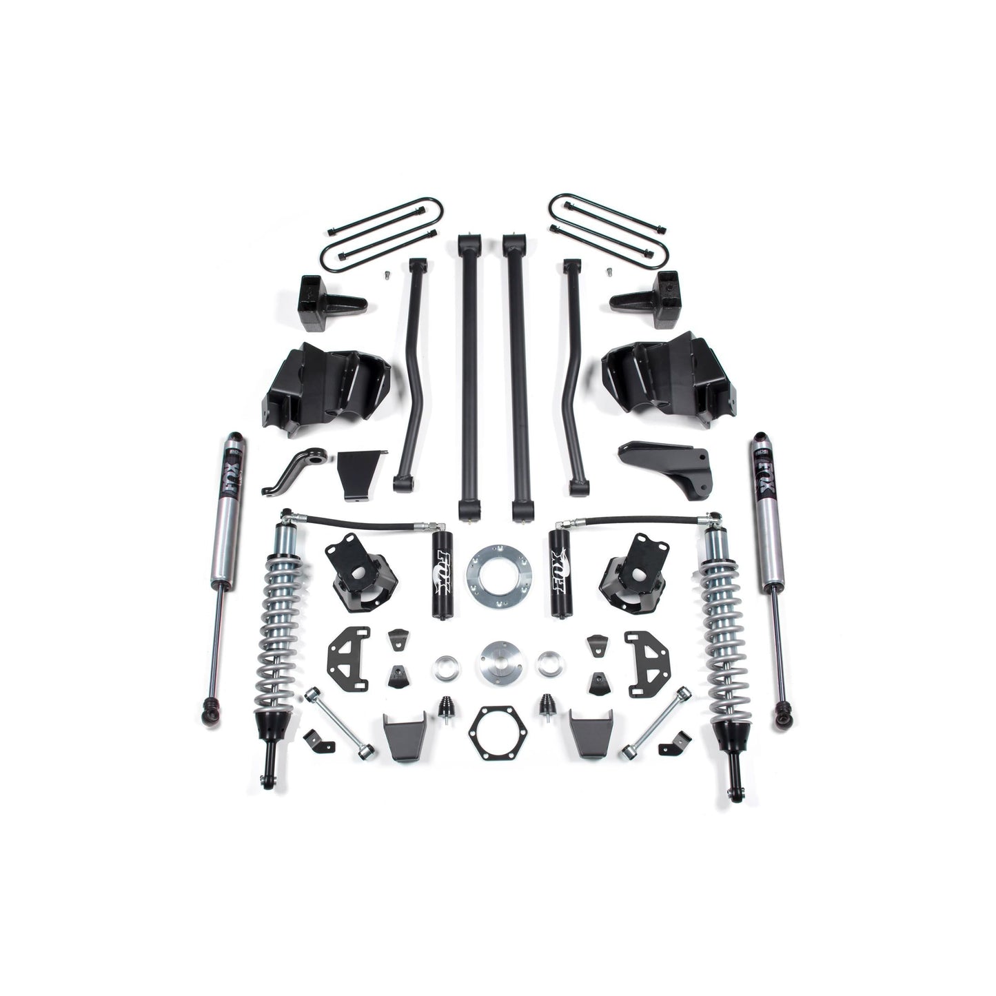 BDS Suspension | 6 Inch Lift Kit Long Arm & FOX 2.5 Coil-Over Conversion Dodge Ram 2500/3500 2008 4WD Fox 2.5 Performance Shocks Diesel Rear Leaf Springs Fox 2.5 Performance Shocks | BDS683F