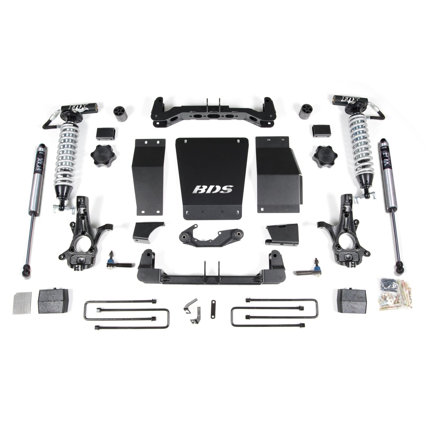 BDS Suspension | 6 Inch Lift Kit FOX 2.5 Coil-Over Silverado/Sierra 1500 14-18 4WD Block Kit Aluminum / Stamped Steel Fox 2.5 Performance Shocks | BDS711FDSC