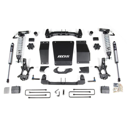 BDS Suspension | 6 Inch Lift Kit FOX 2.5 Coil-Over Silverado/Sierra 1500 14-18 4WD Block Kit Aluminum / Stamped Steel Fox 2.5 Performance Shocks | BDS711FDSC