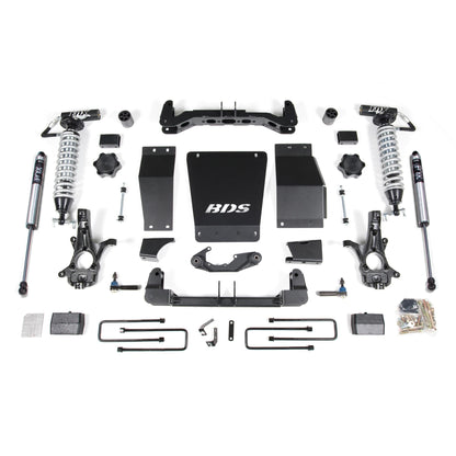 BDS Suspension | 4 Inch Lift Kit FOX 2.5 Coil-Over Silverado/Sierra 1500 14-18 4WD Block Kit Aluminum / Stamped Steel Control Arm Fox 2.5 Performance Shocks | BDS713FDSC