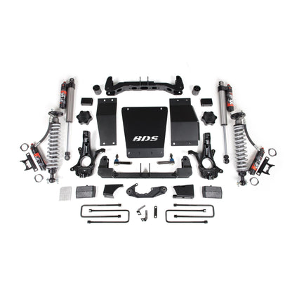 BDS Suspension | 4 Inch Lift Kit FOX 2.5 Performance Elite Block Kit Aluminum/Stamped Steel Coil-Over 14-18 Silverado/Sierra 1500 4WD | BDS713PES