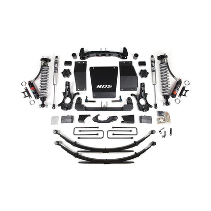 BDS Suspension | 4 Inch Lift Kit FOX 2.0 Performance Leaf Springs Cast Steel Coil-Over 14-18 Silverado/Sierra 1500 4WD | BDS715PSS