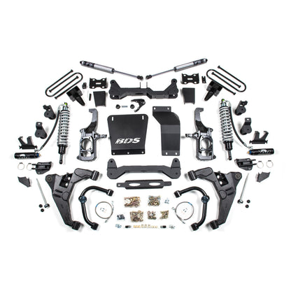 BDS Suspension | 6.5 Inch Lift Kit FOX 2.5 Coil-Over Conversion Silverado/Sierra 2500HD/3500HD 11-19 Diesel 5 Inch Block With Overload Fox 2.5 Performance Shocks | BDS728FDSC