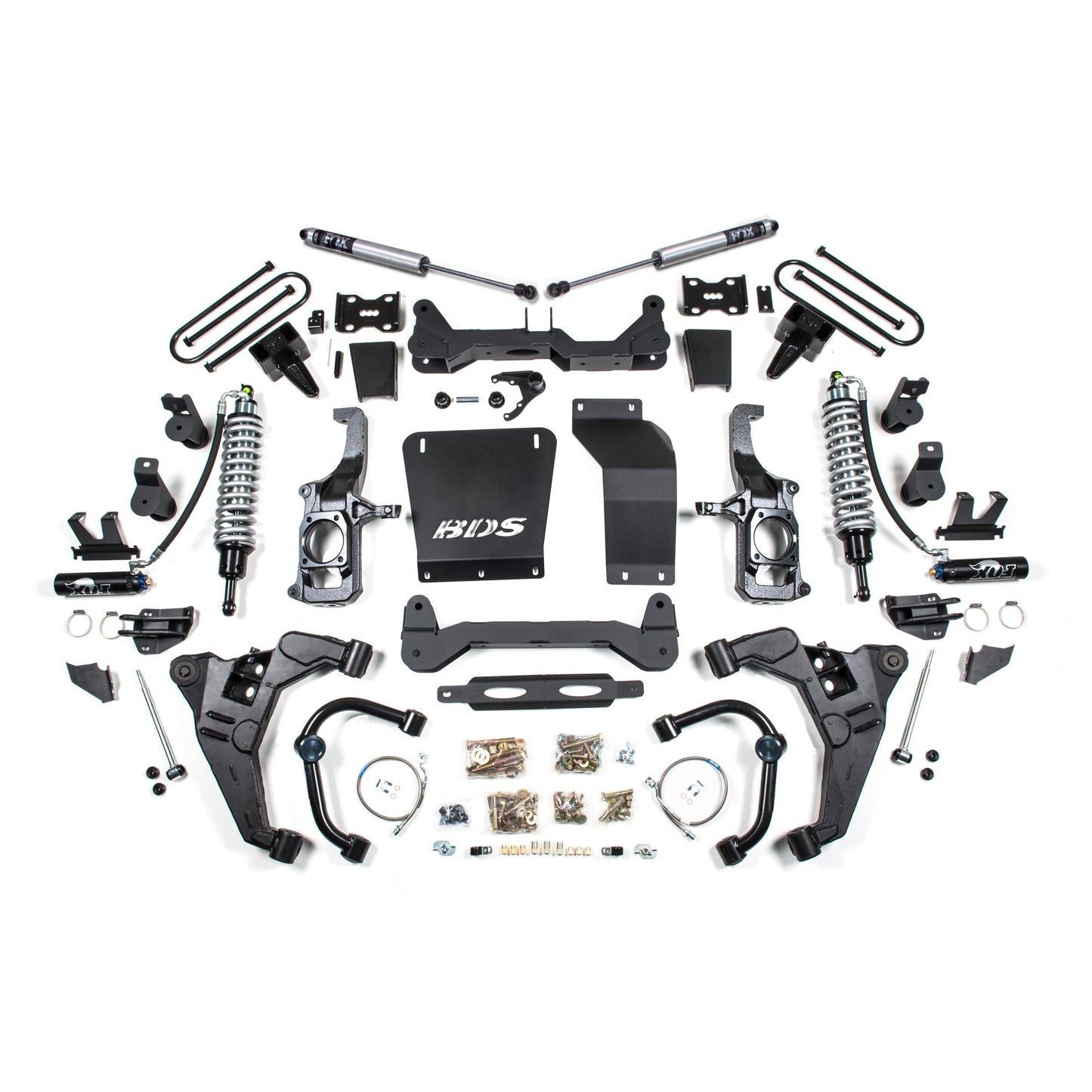 BDS Suspension | 6.5 Inch Lift Kit FOX 2.5 Coil-Over Conversion Silverado/Sierra 2500HD/3500HD 11-19 Diesel 3 Inch Block Kit With Overload Fox 2.5 Performance Shocks | BDS730FDSC