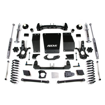 BDS Suspension lift kit components for 2015-2019 Chevy/GMC Suburban Tahoe Yukon 1500 with 6 inch lift
