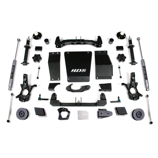 BDS Suspension | 4 Inch Lift Kit Chevy/GMC Suburban Tahoe Yukon/XL 1500 15-19 4WD Aluminum / Stamped Steel NX2 Nitro Shocks | BDS734H