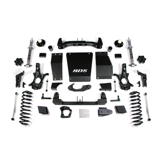 BDS Suspension | 6 Inch Lift Kit Chevy/GMC Suburban Tahoe Yukon/XL 1500 15-19 4WD Autoride Equipped Cast Steel Control Arm | BDS737H