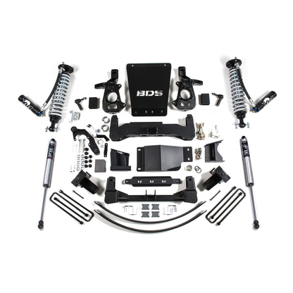BDS Suspension | 8 Inch Lift Kit FOX 2.5 Coil-Over Dual Speed Compression Adjust Silverado/Sierra 1500 14-18 4WD Aluminum / Stamped Steel Control Arm Fox 2.5 Performance Shocks | BDS743FDSC
