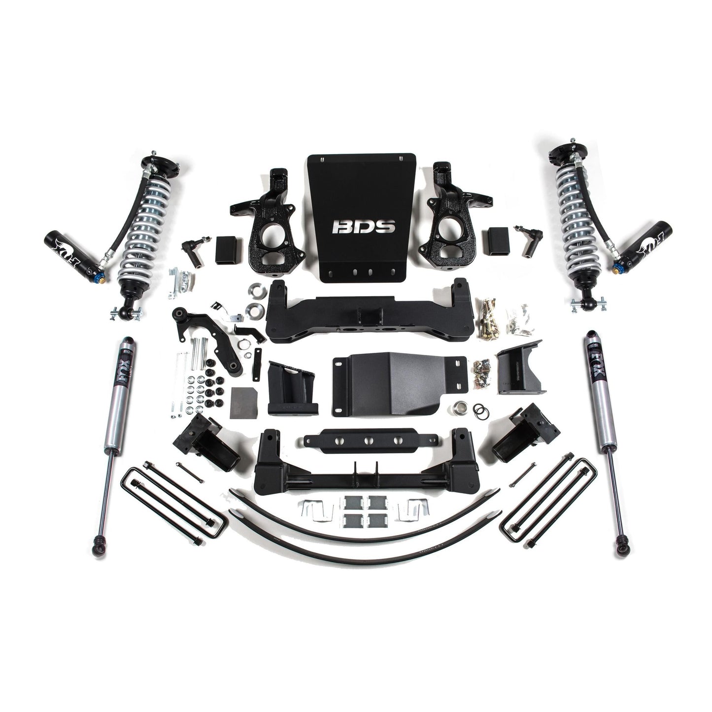 BDS Suspension | 8 Inch Lift Kit FOX 2.5 Coil-Over Dual Speed Compression Adjust Silverado/Sierra 1500 14-18 4WD Cast Steel Control Arm Fox 2.5 Performance Shocks | BDS744FDSC